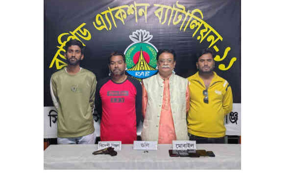 অস্ত্র কেনা ও মজুদ নিয়ে আলাপচারিতা- বিএনপি নেতা ৩ সহযোগীসহ গ্রেপ্তার