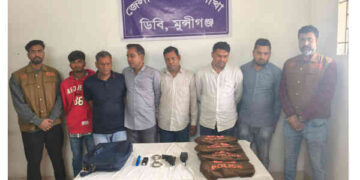 মাওয়া এক্সপ্রেসওয়েতে ডিবি পুলিশ পরিচয়ে ডাকাতি প্রস্ততিকালে ৬  ডাকাত গ্রেপ্তার