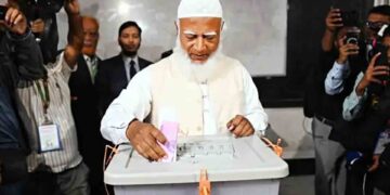 ভোট দিলেন জামায়াত আমির