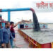 মেঘনা নদীতে অবৈধ বালু উত্তোলনে আনন্দবাজার হাট বিলীনের শঙ্কায়, আতঙ্কে ব্যবসায়ী ও এলাকাবাসী