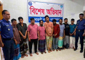 সোনারগাঁয়ে শপিং মলে চুরির ঘটনায় চোর চক্রের ৯ সদস্য গ্রেপ্তার