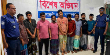 সোনারগাঁয়ে শপিং মলে চুরির ঘটনায় চোর চক্রের ৯ সদস্য গ্রেপ্তার