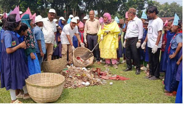 জামালপুরে ডেঙ্গু প্রতিরোধে শ্রীরামপুর সরকারি প্রাথমিক বিদ্যালয়ে পরিচ্ছন্নতা অভিযান